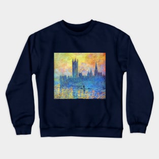 Houses of Parliament by Claude Monet Crewneck Sweatshirt